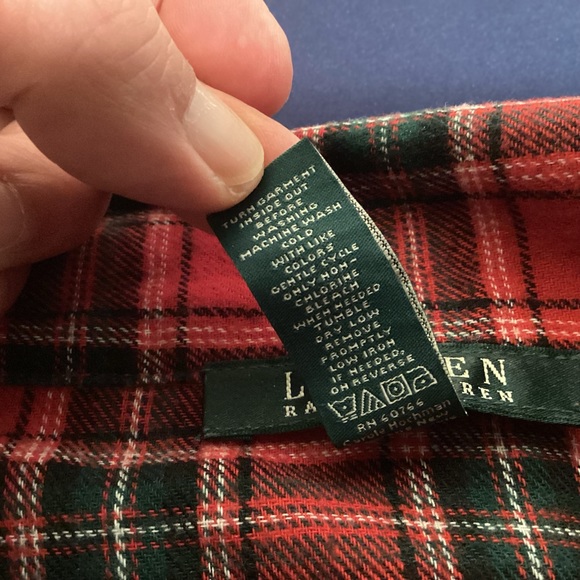Lauren Ralph Plaid Flannel Pajamas Womens size small - Picture 9 of 13